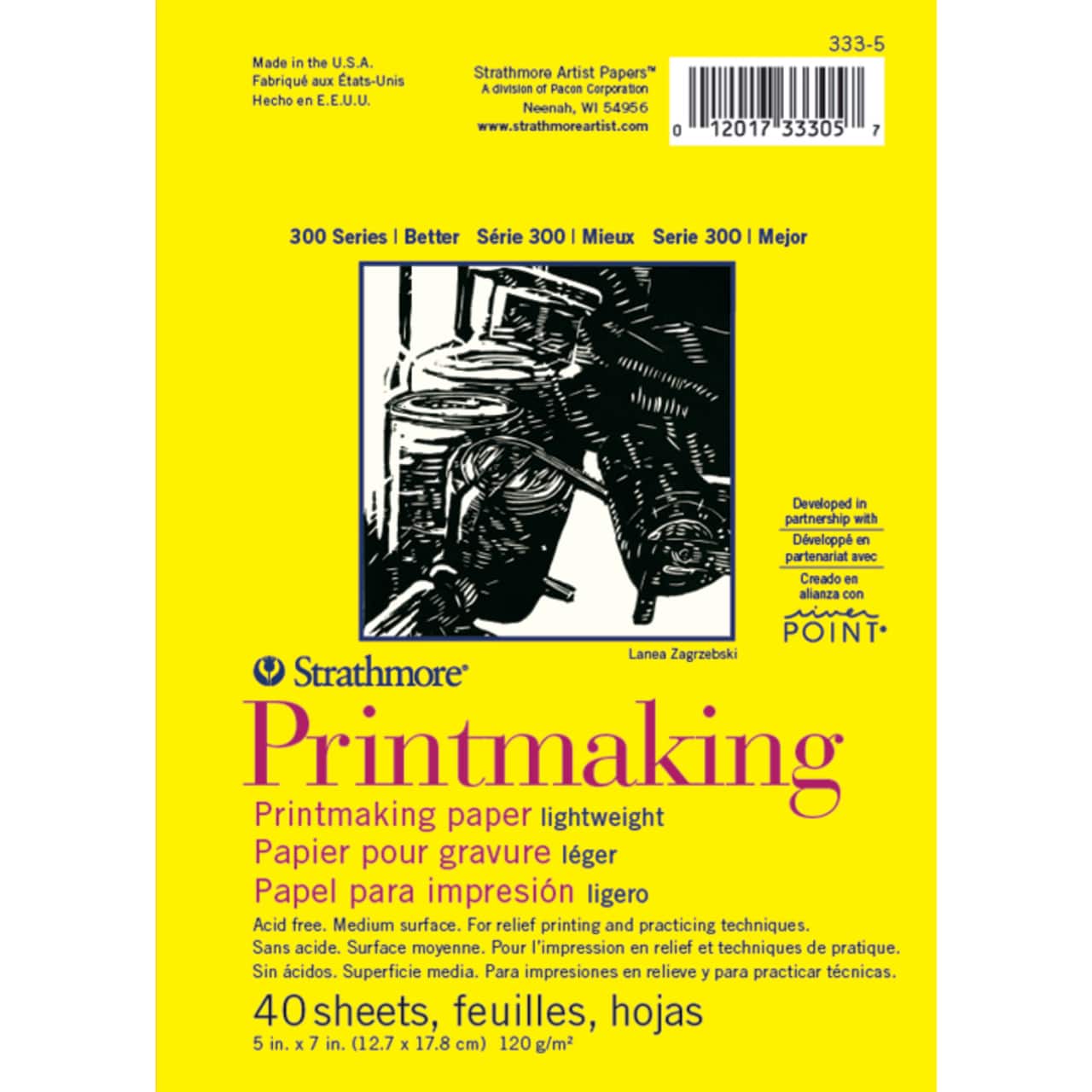 Strathmore® 300 Series Printmaking Lightweight Paper Pad